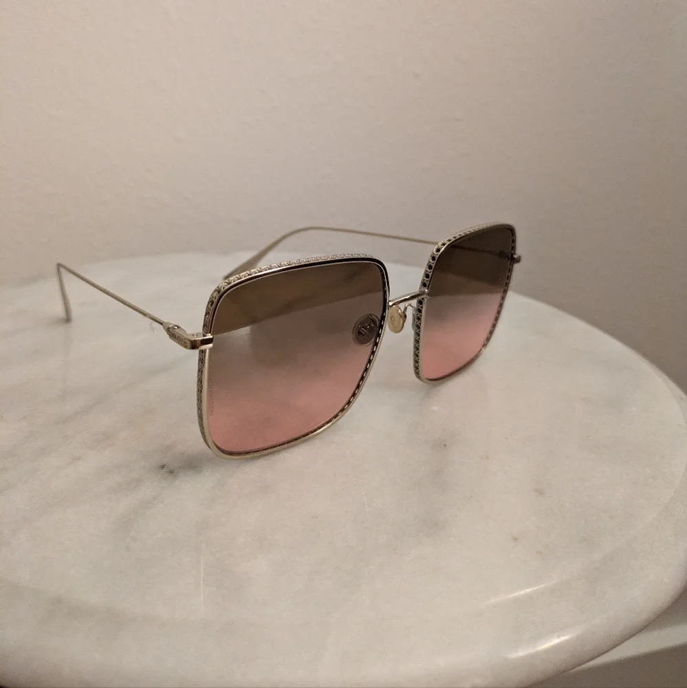 Christian Dior Diorbydior3F Pink and Gold Sunglasses - Picture 5 of 16